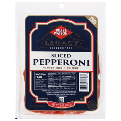Dietz & Watson Pepperoni Sliced - 6 Oz