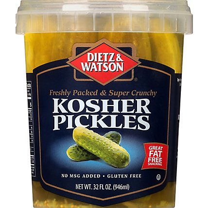 Dietz & Watson Deli Complemetns Kosher Pickles - 32 Oz - Image 2