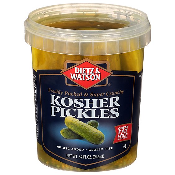 Dietz & Watson Deli Complemetns Kosher Pickles - 32 Oz