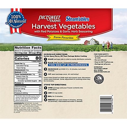 Pictsweet Farms Steamables Vegetables Harvest Red Potatoes & Garlic Herb Sauce - 10 Oz - Image 6
