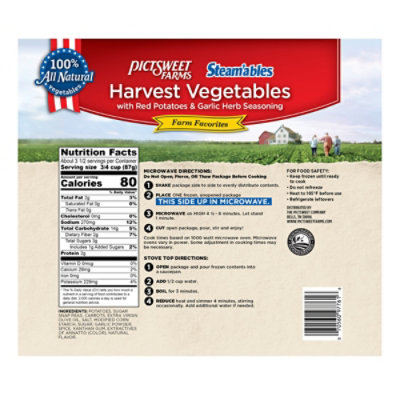 Pictsweet Farms Steamables Vegetables Harvest Red Potatoes & Garlic Herb Sauce - 10 Oz - Image 5