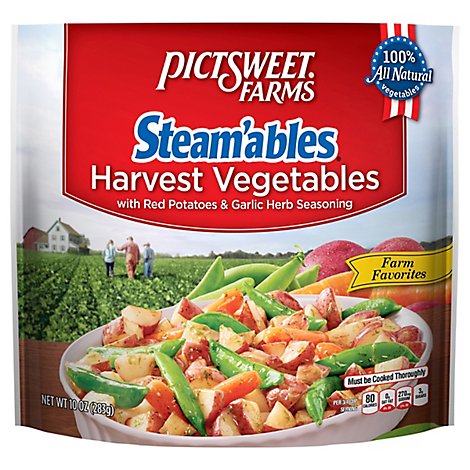 Pictsweet Farms Steamables Vegetables Harvest Red Potatoes & Garlic Herb Sauce - 10 Oz