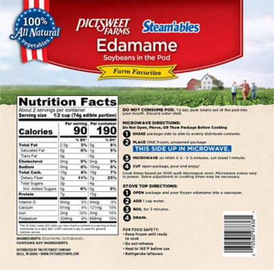 Pictsweet Farms Steamables Edamame Soybeans In The Pod Farm Favorites - 10 Oz - Image 5