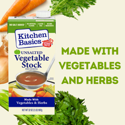 Kitchen Basics Unsalted Vegetable Stock Carton - 32 Oz - Image 5