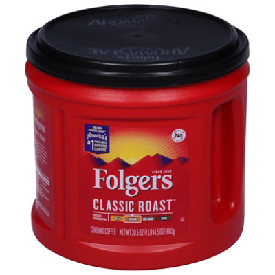 Folgers Coffee Ground Medium Roast Classic Roast - 30.5 Oz - Image 3