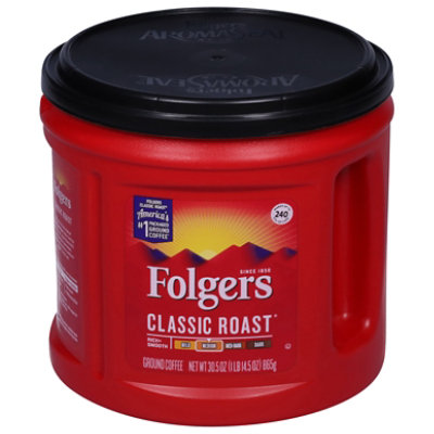 Folgers Coffee Ground Medium Roast Classic Roast 30 5 Oz Albertsons