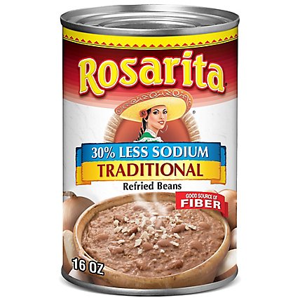 Rosarita Low Sodium Refried Beans - 16 Oz - Image 2