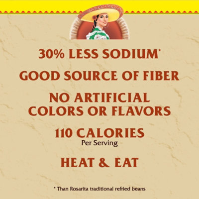Rosarita Low Sodium Refried Beans - 16 Oz - Image 3
