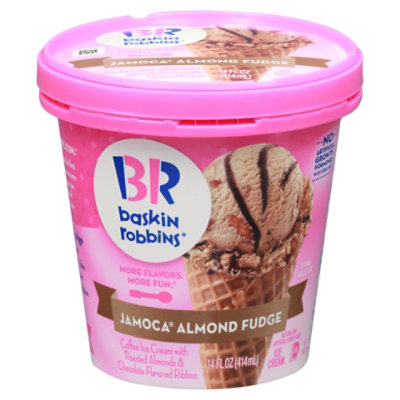 Baskin Robbins Ice Cream Jamoca Almond Fudge - 14 Fl. Oz.