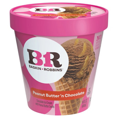 Baskin Robbins Ice Cream Peanut Butter N Chocolate - 14 Fl. Oz.