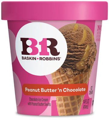 Baskin Robbins Ice Cream Peanut Butter N Chocolate - 14 Fl. Oz. - Image 2