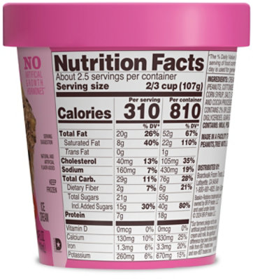 Baskin Robbins Ice Cream Peanut Butter N Chocolate - 14 Fl. Oz. - Image 4