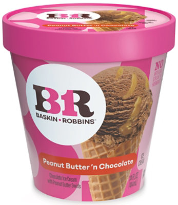 Baskin Robbins Ice Cream Peanut Butter N Chocolate - 14 Fl. Oz. - Image 2
