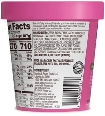 Baskin Robbins Ice Cream Rocky Road - 14 Fl. Oz. - Image 6