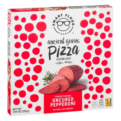 Smart Flour Foods Pizza Uncured Pepperoni Frozen - 10.1 Oz