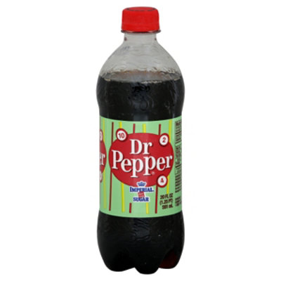 Dr Pepper Made With Sugar Soda Bottle - 20 Fl. Oz. - Image 1