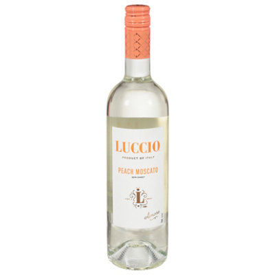 Luccio Moscato Peach Wine - 750 Ml - Image 2