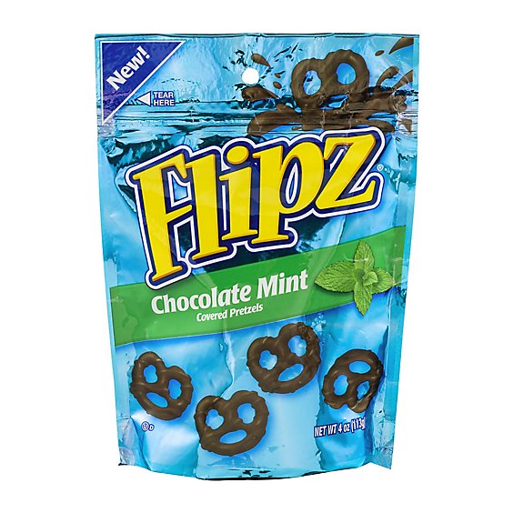 Flipz Pretzels Chocolate Mint Covered - 4 Oz