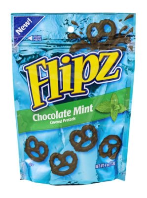 Flipz Pretzels Chocolate Mint Covered - 4 Oz