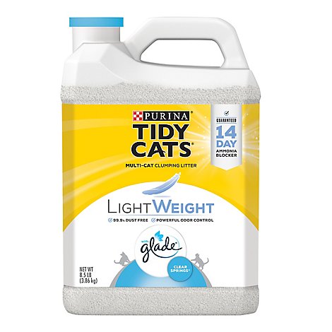 Tidy Cats Cat Litter Clumping LightWeight With Glade Clear Springs - 8.5 Lb