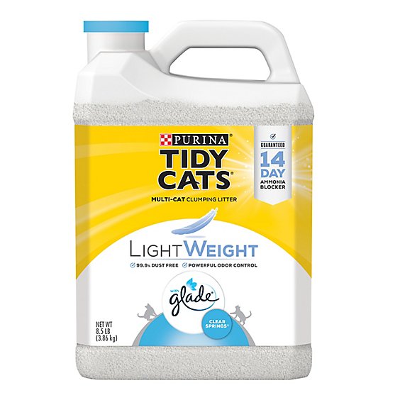 Tidy Cats Cat Litter Clumping LightWeight With Glade Clear Springs - 8.5 Lb