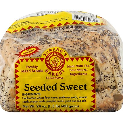 Sumanos Bakery Bread Seeded Sweet Bread - 1.5 Lb - Image 2