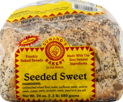 Sumanos Bakery Bread Seeded Sweet Bread - 1.5 Lb - Image 2