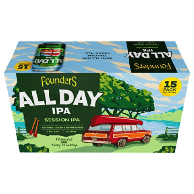 Founders Brewing Co. Year-Round Beer All Day IPA Can - 15-12 Fl. Oz. - Image 2