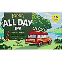 Founders Brewing Co. Year-Round Beer All Day IPA Can - 15-12 Fl. Oz. - Image 4