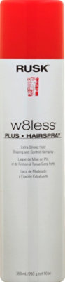 RUSK Designer Collection W8less Plus Hairspray Shaping and Control Extra Strong Hold - 10 Oz - Image 2