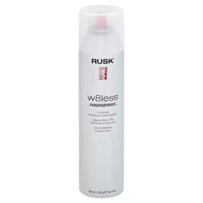 RUSK Designer Collection W8less Plus Hairspray Shaping and Control Strong Hold - 10 Oz - Image 1