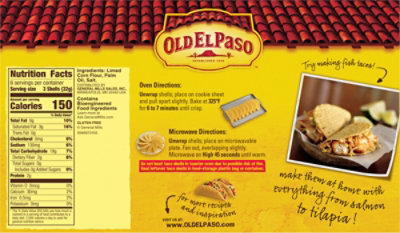 Old El Paso Taco Shells Crunchy Box 18 Count - 6.89 Oz - Image 6