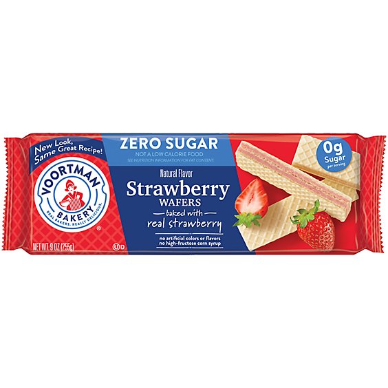 Voortman Bakery Sugar Free Strawberry Wafers - 9 Oz
