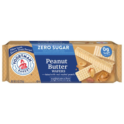 VOORTMAN Sugar Free Peanut Butter Baked Wafers with Real Roasted Peanuts - 9 Oz - Image 2