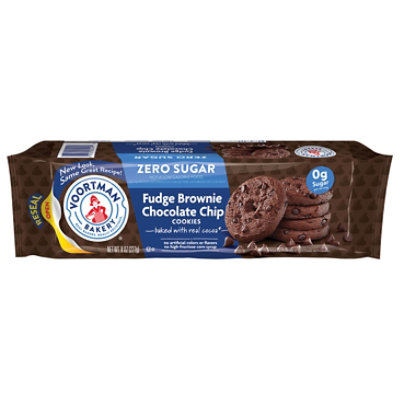 Voortman Bakery Cookies Sugar Free Fudge Brownie Chocolate Chip - 8 Oz - Image 2