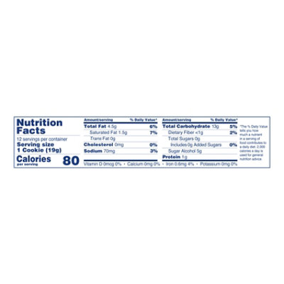 Voortman Bakery Sugar Free Chocolate Chip Cookies - 8 Oz - Image 2