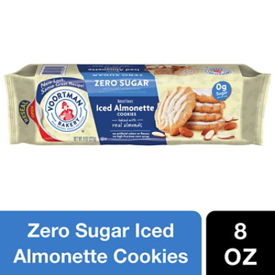 Voortman Bakery Sugar Free Iced Almonette Cookies - 8 Oz - Image 1