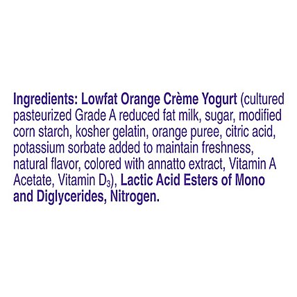 Yoplait Whips! Yogurt Mousse Low Fat Orange Creme Flavored - 4 Oz - Image 5