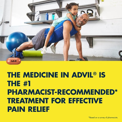 Advil Pain Reliever Fever Reducer 200mg Ibuprofen Coated Caplets - 50 Count - Image 5