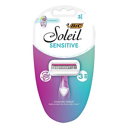 BIC Soleil Shavers Glow Womens Disposable - 3 Count - Image 3