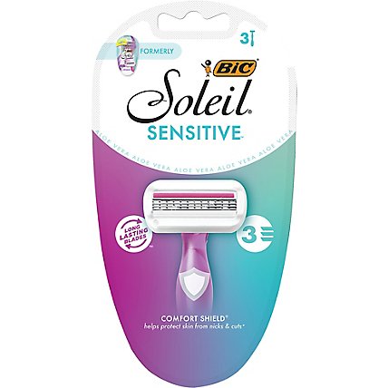 BIC Soleil Shavers Glow Womens Disposable - 3 Count - Image 2