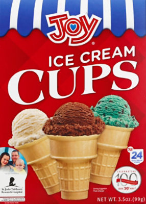 Joy Ice Cream Cups 24 Count - 3.5 Oz - Image 2