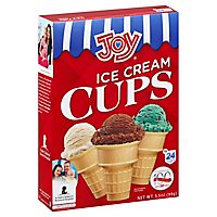 Joy Ice Cream Cups 24 Count - 3.5 Oz - Image 1