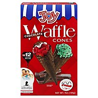 Joy Waffle Cones Chocolate 12 Count - 7 Oz - Image 3