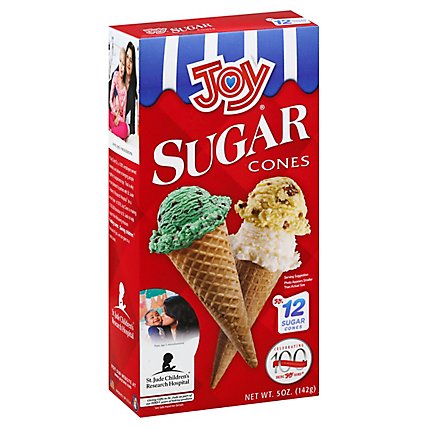 Joy Sugar Cones 12 Count - 5 Oz - Image 1