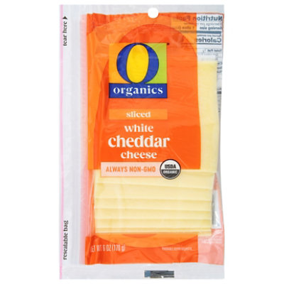 O Organics Cheese Sliced White Cheddar - 6 Oz - Image 2
