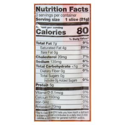 O Organics Cheese Sliced White Cheddar - 6 Oz - Image 3