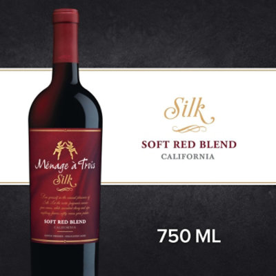 Menage a Trois Silk Red Wine Bottle - 750 Ml - Image 1