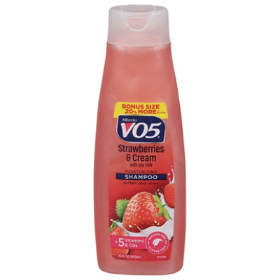 Alberto VO5 Shampoo Moisturizing Moisture Milks Strawberries & Cream - 12.5 Fl. Oz.