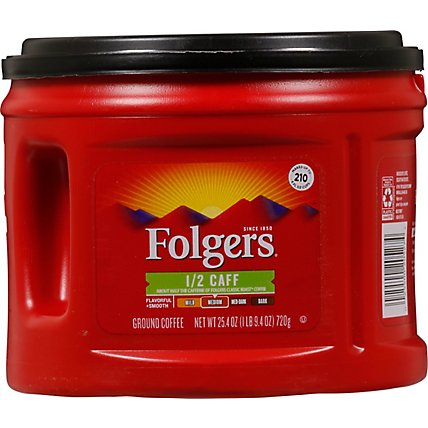 Folgers Coffee Ground Medium Roast 1/2 Caff - 25.4 Oz - Image 2